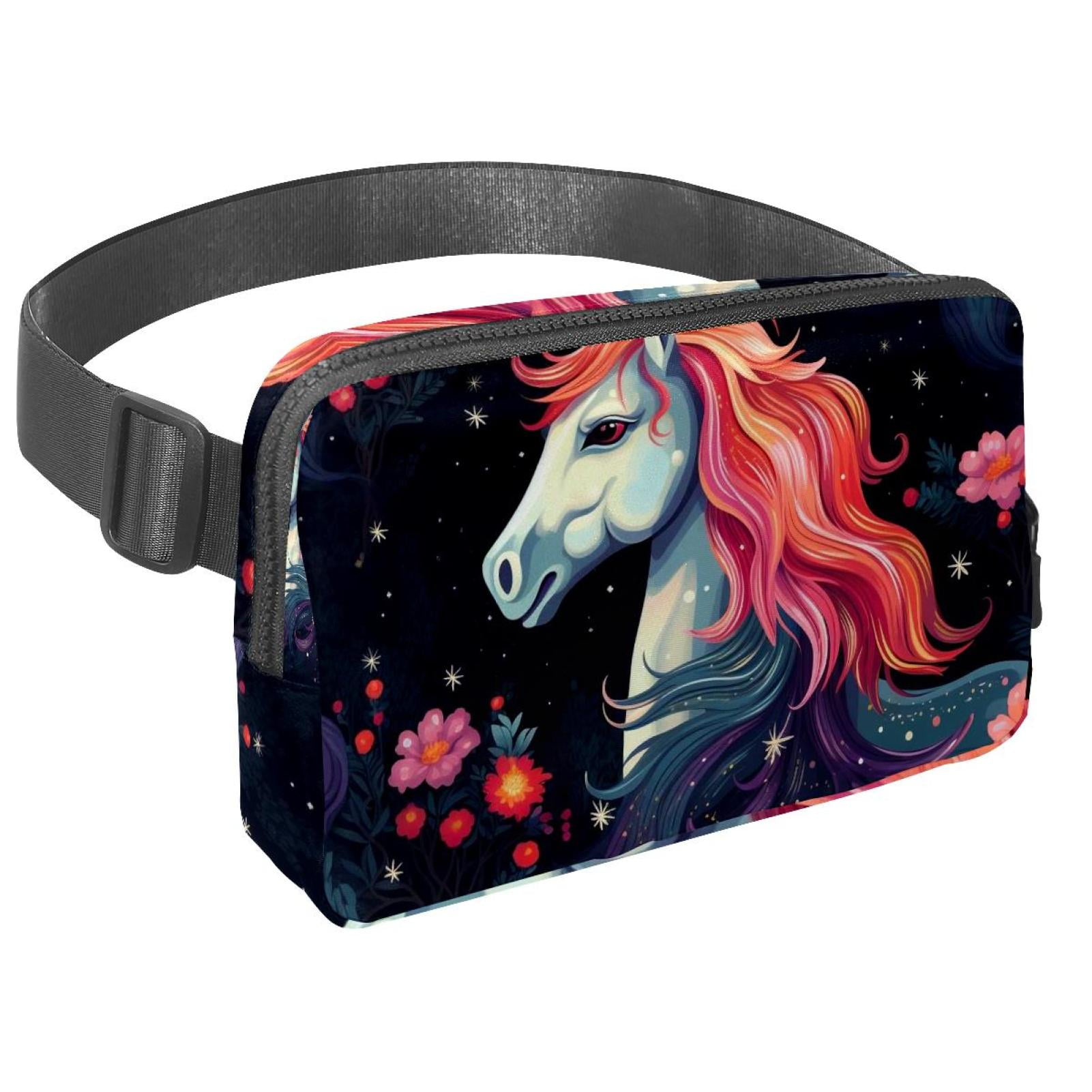Star Unicorns Lightweight Adjustable Crossbody Bag with Extension Strap - Unisex Fanny Pack, Money Belt, Waist Bag