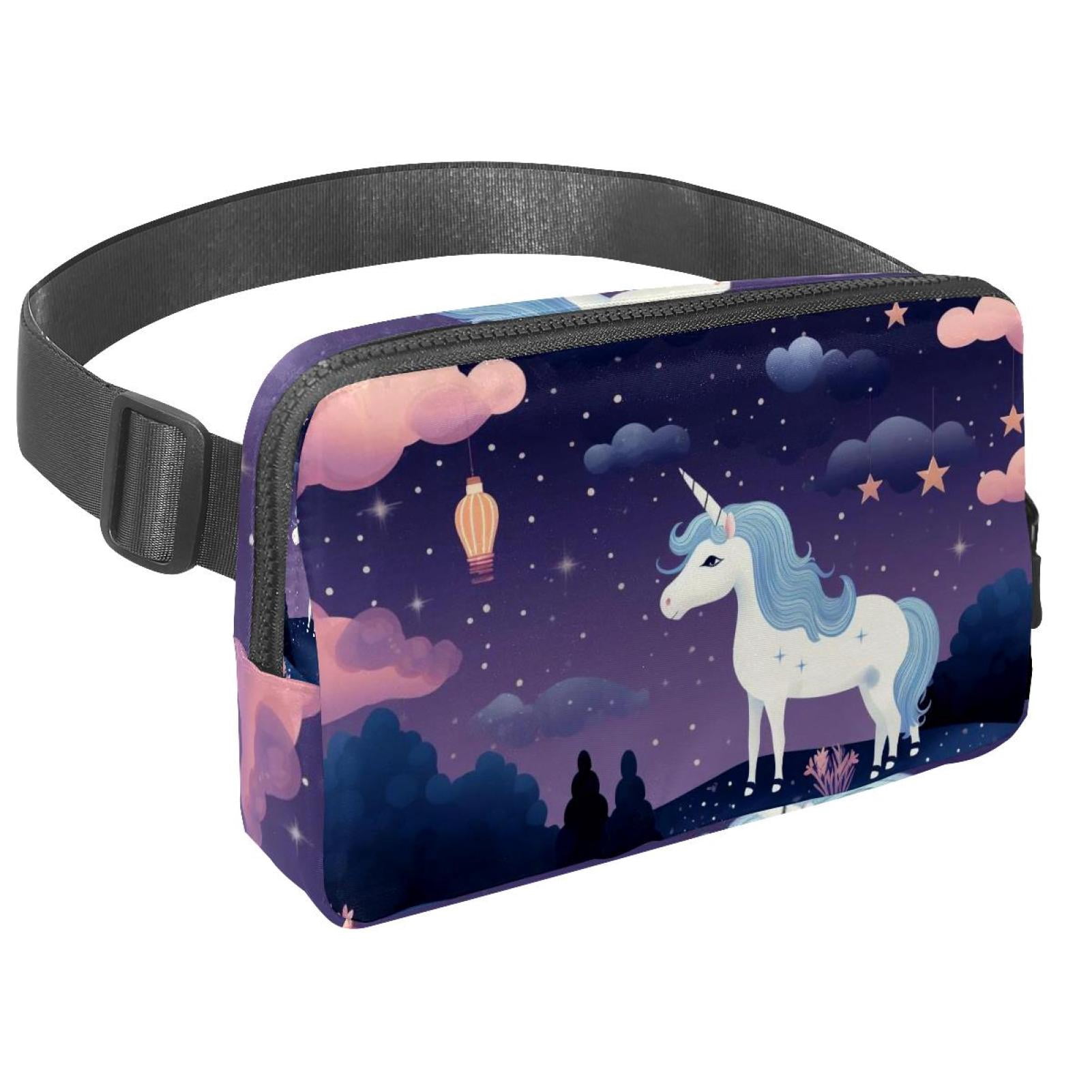 Star Unicorns Lightweight Adjustable Running Belt with Extension Strap - Unisex Fanny Pack Belt Bag