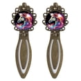 thumbnail image 1 of Star Unicorns Vintage Copper-Colored Lace Bookmarks - Set of 2, Stainless Steel Book Markers for Book Lovers and Readers, 1 of 5