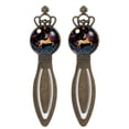 thumbnail image 1 of Star Unicorns Vintage Copper Crown-Shaped Bookmarks: Stainless Steel Book Accessories, Book Markers for Book Lovers - Set of 2 Bookmarks, 1 of 5
