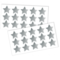 thumbnail image 1 of Star Vinyl Stickers for Home Decor 2-Inch Peel-N-Stick, Silver, 30-Piece, Metallic Silver, 1 of 5