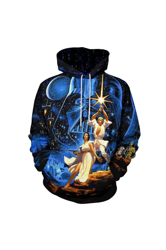 Star War Adult Sweater Pullover Sweatshirt Hoodies Long Sleeve Hooded Jackets Men Women