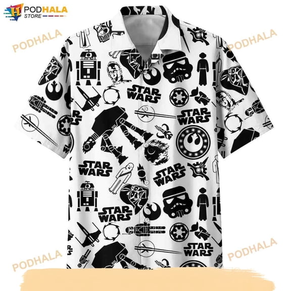 Star War Stick Hawaiian Shirt, Funny Hawaiian Shirt