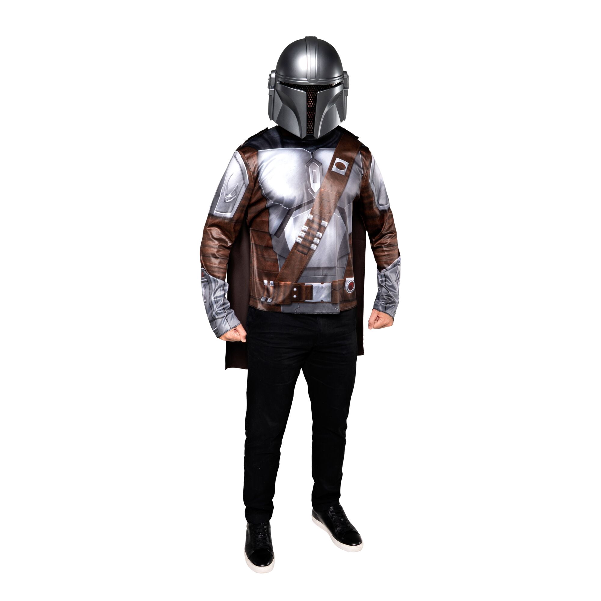 Star War's the Mandalorian Halloween Costume for Adult Men's Size L/XL (36/42), by Jazwares