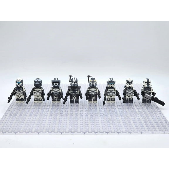 Star Wars 104th Commander Wolffe Custom Minifigures Assortment Set 8pcs