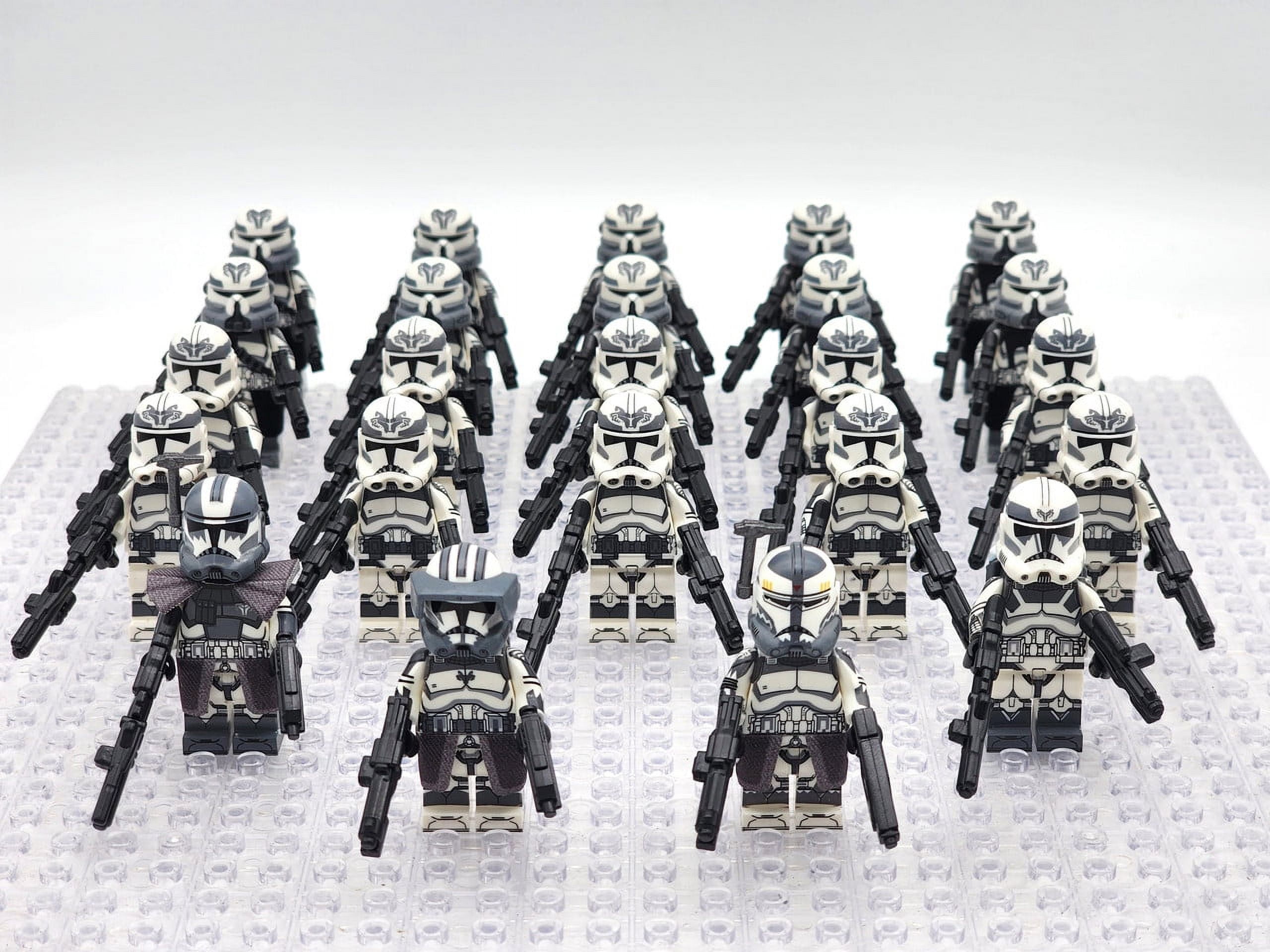 Star Wars 104th Phase 2 Wolfpack Commander Wolffe Clone Troopers 24pcs Mini Figures Commando Toys Set Walmart