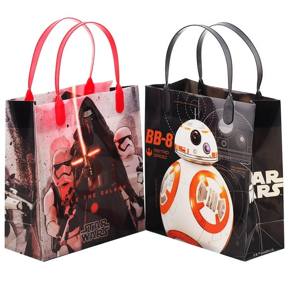 Star Wars 12 Rule the Galaxy Party Favor Reusable Goodie Medium Gift Bags 8"