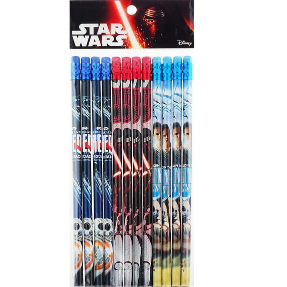 Star Wars 12 Wood Pencils Pack