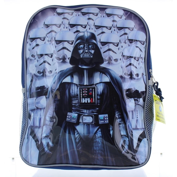 Star Wars 16" Backpack - Stormtrooper - Darth Vader Blue One Size