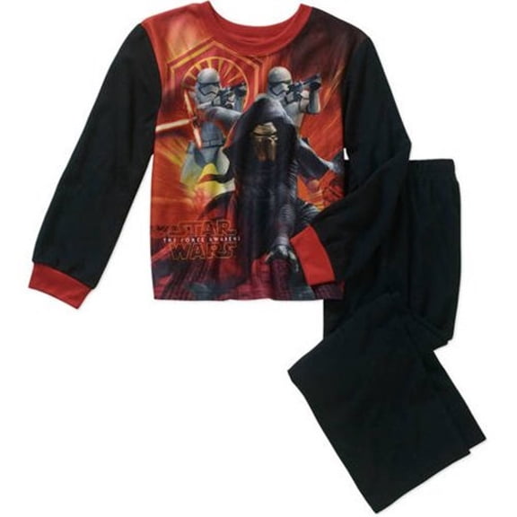 Star Wars 2 PC Long Sleeve Flannel Pajama Set Boy Size 8