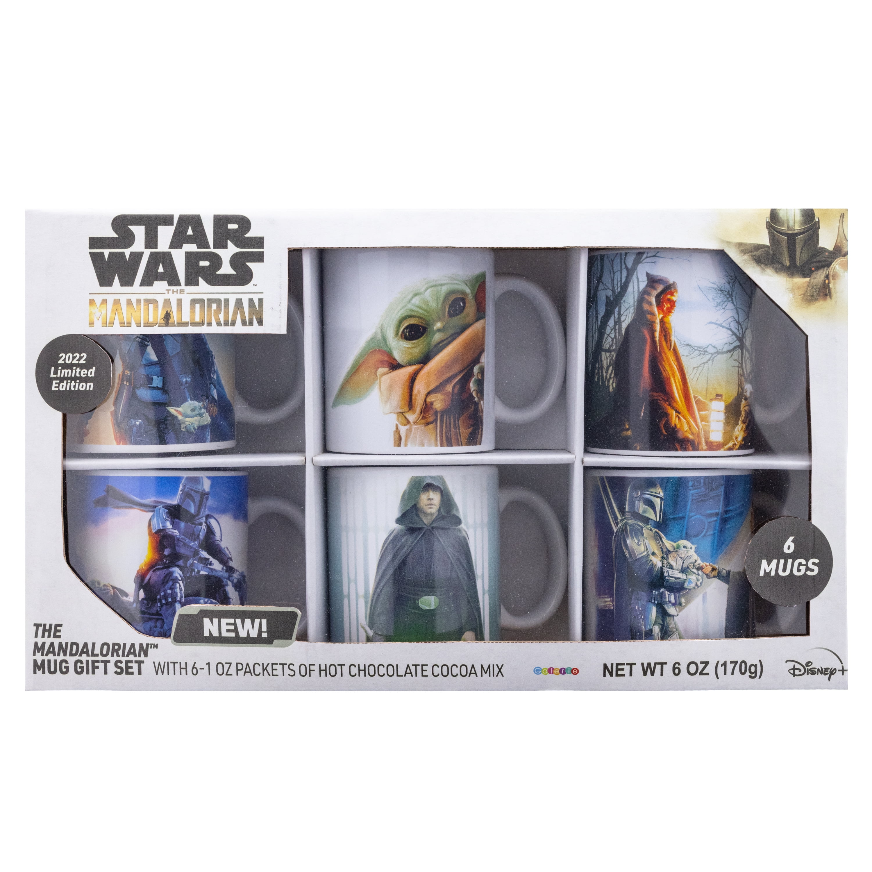 Star Wars 2022 Limited Edition Collectors Mandalorian 6 Mug Set (with hot  cocoa mix)
