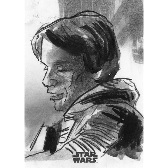 Star Wars 2022 Luke Skywalker 1/1 AUTOGRAPHED Sketch Card SKC-AA (Topps)