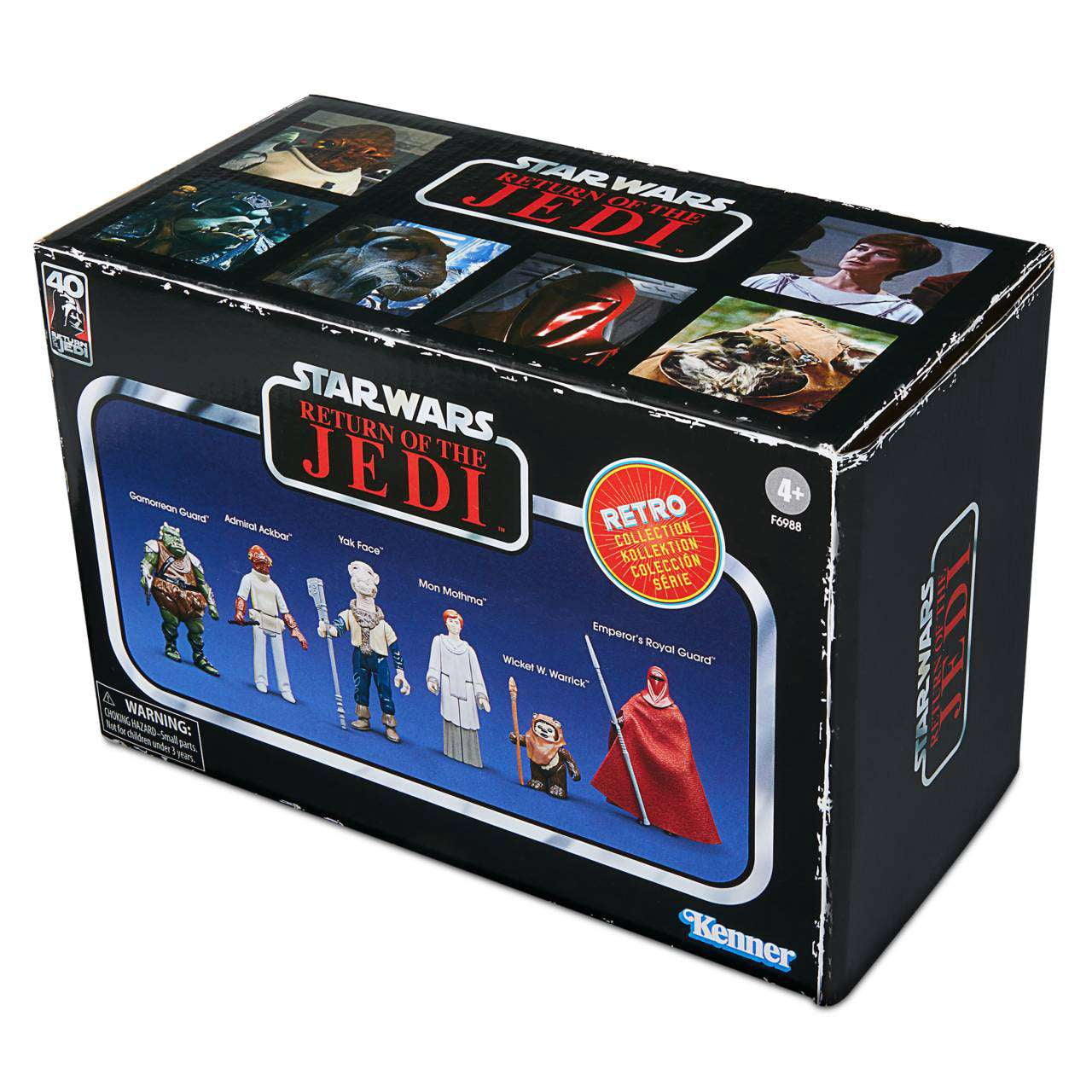 Star Wars 2023 Vintage Collection Gamorrean Guard, Admiral Ackbar, Yak Face, Mon Mothma, Wicket W. Warwick & Emperor's Royal Guard Action Figure 6-Pack