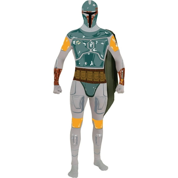 Adult Mens Star Wars Boba Fett Mandalorian 2nd Skin Suit Costume X-Large 44-46