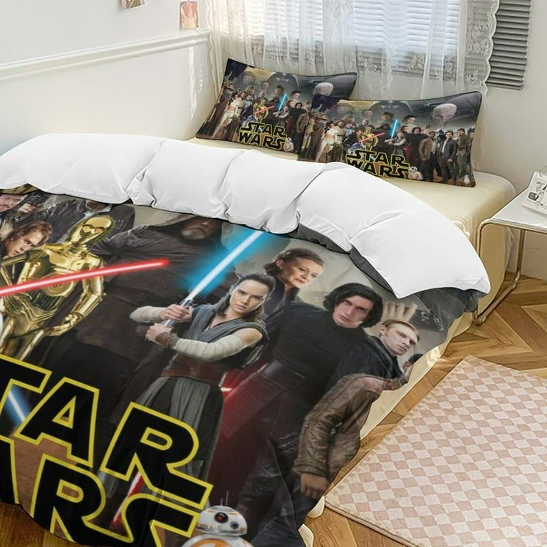 Star Wars Pieces Duvet Cover Set, Soft Bedding Comforter Cover