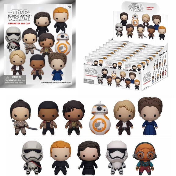 Star Wars 3D Figural Foam Bag Clip The Force Awakens Mystery Pack (1 RANDOM Figure)