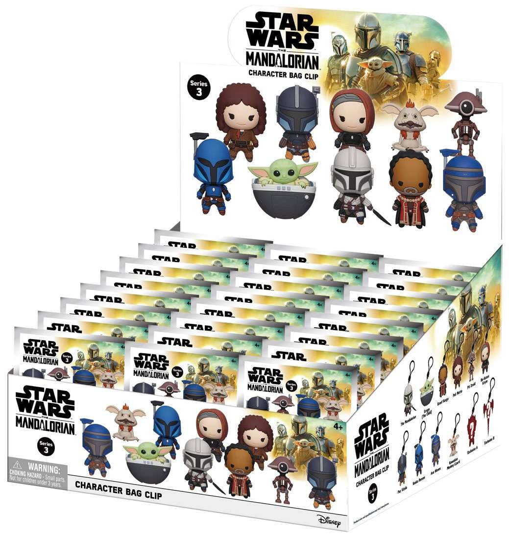 Monogram Star Wars 3D Figural Foam Bag Clip, The Mandalorian