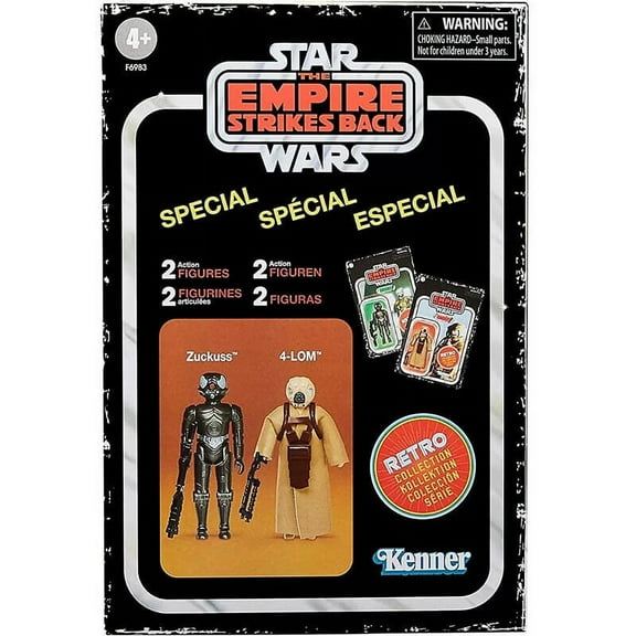 Star Wars 4-LOM Zuckuss Retro 2 Pack 3.75" Action Figure Hasbro Official Stock