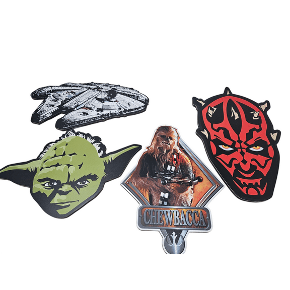 Star Wars 4 Pack Wooden Wall Signs