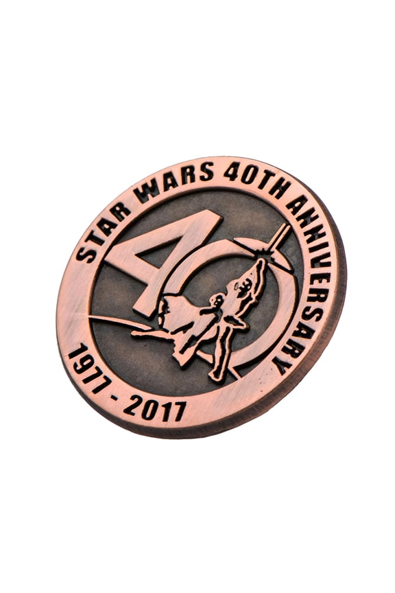 Star Wars 40th Anniversary Collectible Bronze Pin, SDCC '17 Exclusive