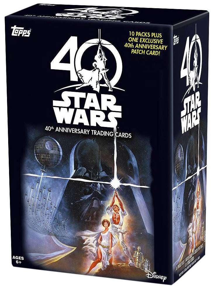 Star Wars 40th Anniversary Trading Card BLASTER Box