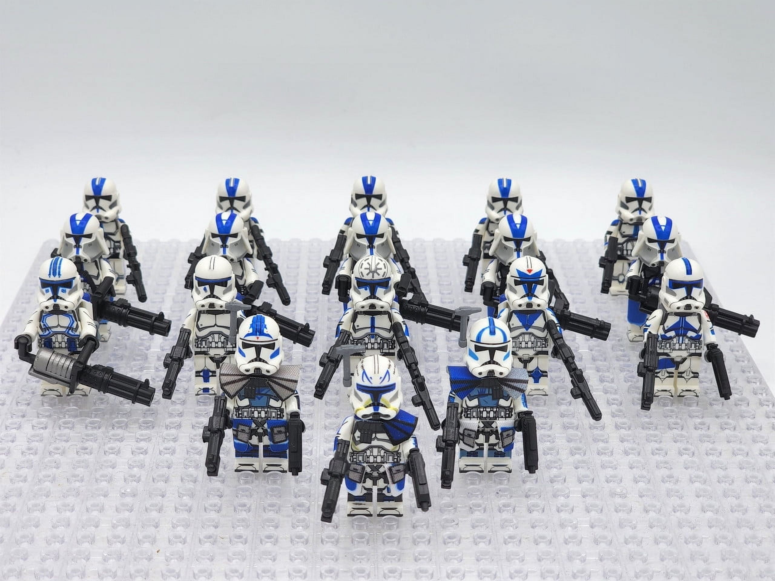 GoGoMallStore Star Wars 501st Clone Army Minifigures Set x18, ABS