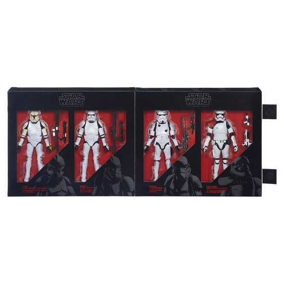 Star Wars Black Series Phase II Clone Trooper, Commander, Imperial & First Order Stormtroopers Action Figure 4-Pack