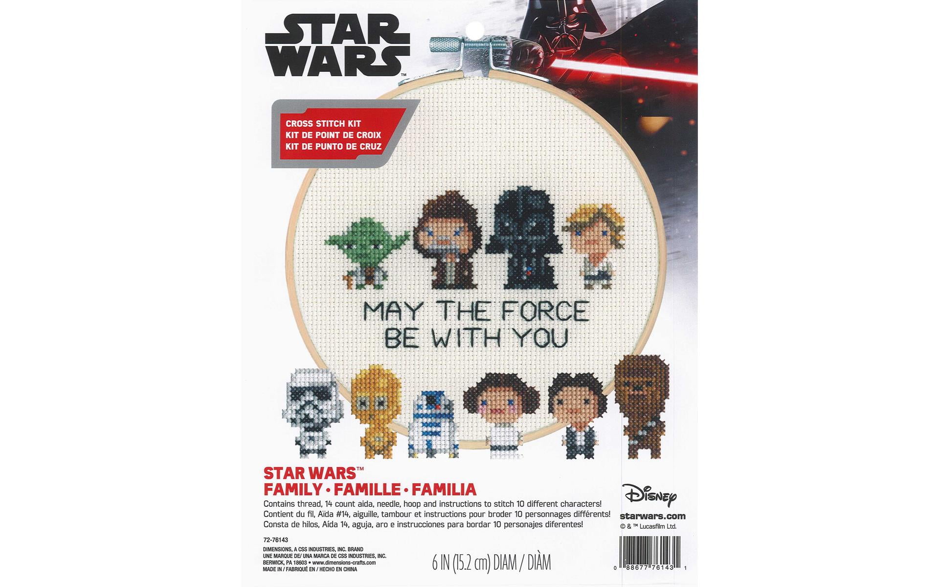 Dimensions Star Wars Family Counted Cross-Stitch Kit | 6