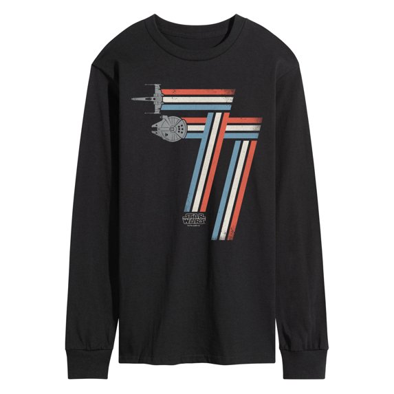 Star Wars - 77 Retro Ships - Men's Long Sleeve Graphic T-Shirt