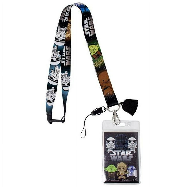 Star Wars 810292 Star Wars Darth Vader Lanyard with ID Badge Holder &  Dangle 