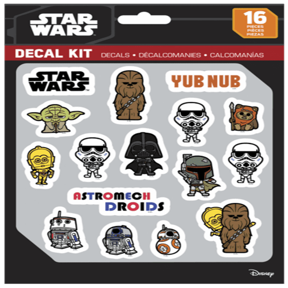 Star Wars 822082 16 Piece Star Wars Classic Decal Kit