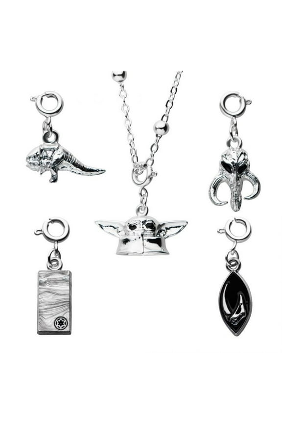 The Mandalorian Interchangeable Charm Pendant Necklace