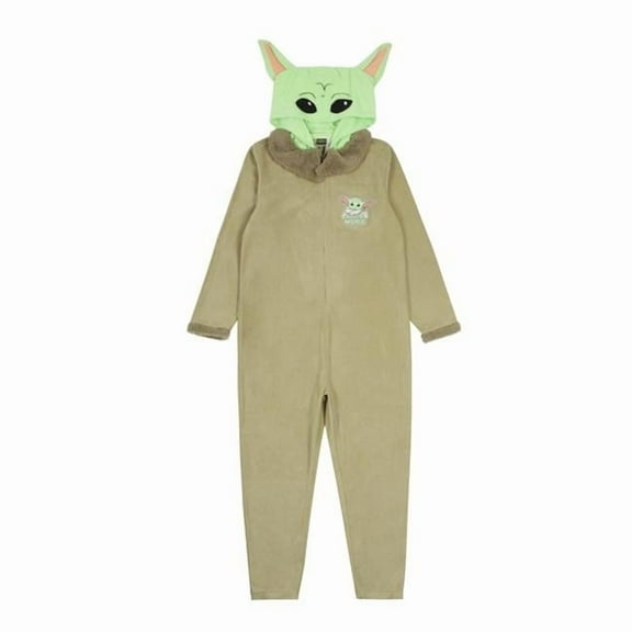Star Wars 853938-xsmall Star Wars the Mandalorian Grogu Hooded Union Suit - Extra Small