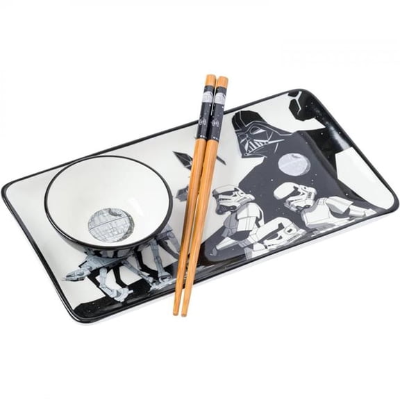 Star Wars 901958 The Dark Side Ceramic Sushi Set - 3 Piece