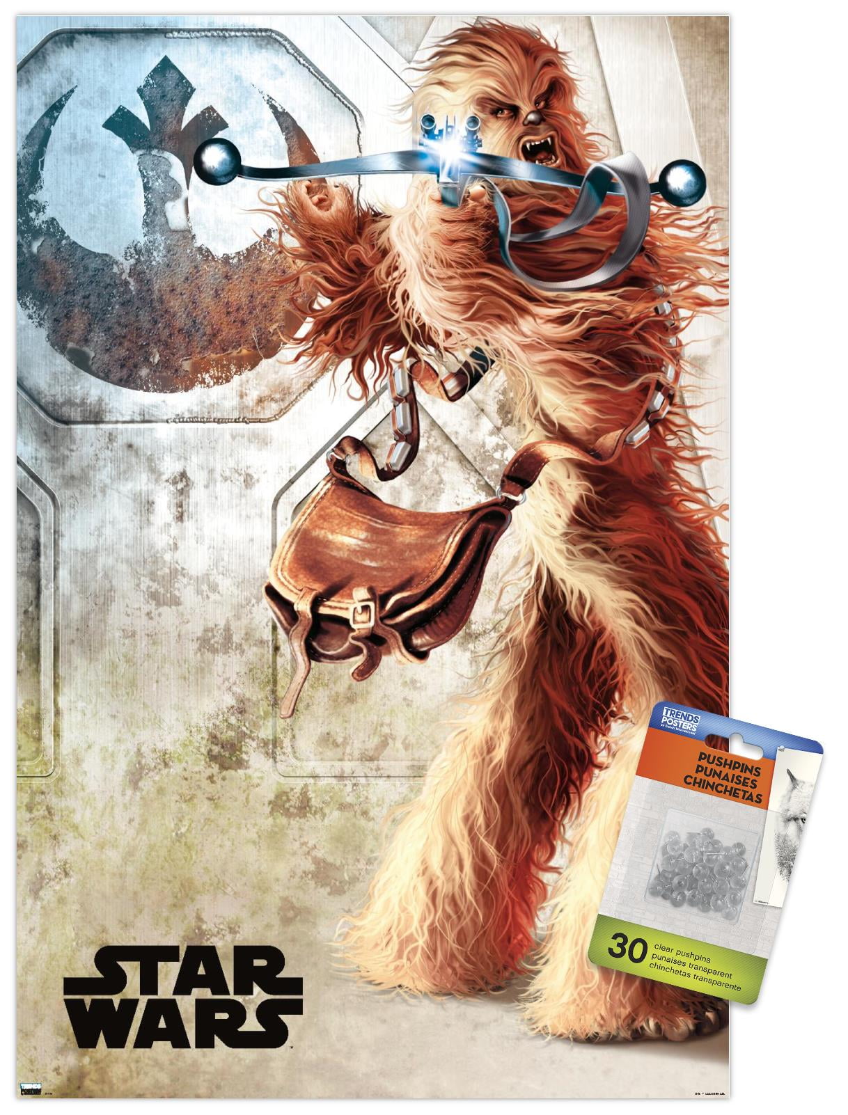 Star Wars: A New Hope - Chewy Wall Poster with Pushpins, 14.725" x 22.375"