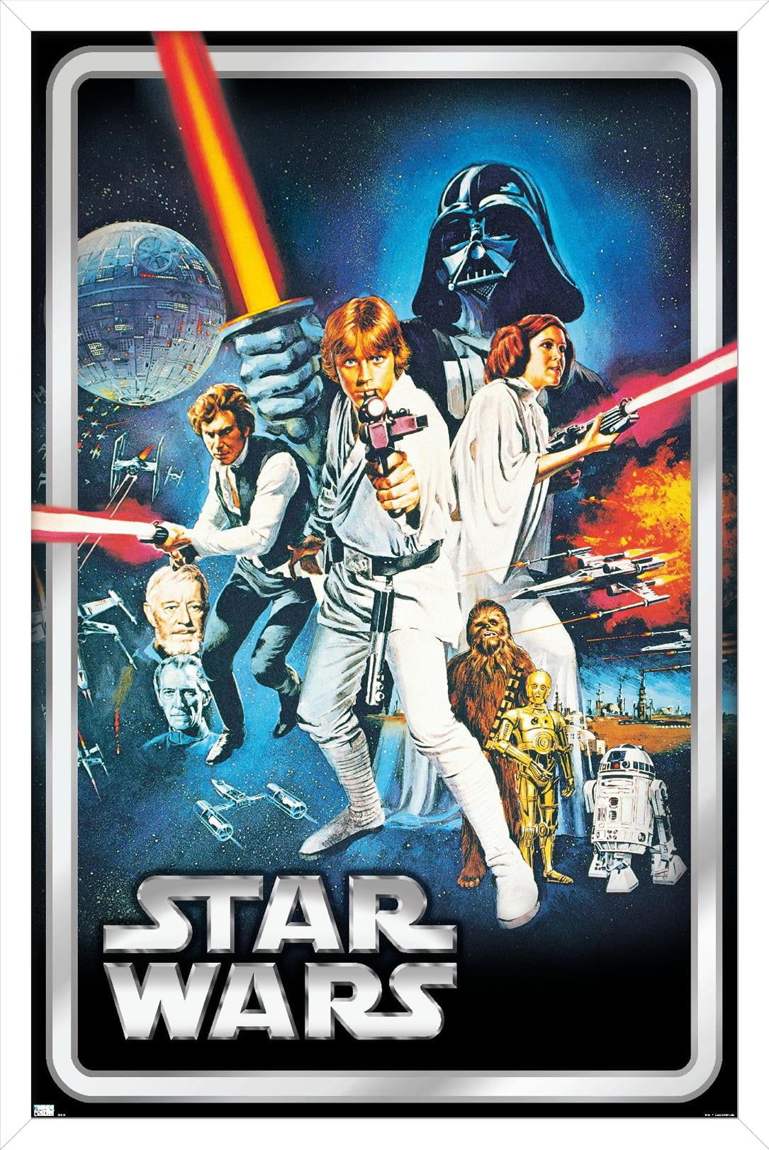 Star Wars: A New Hope - Classic Pose Wall Poster, 22.375
