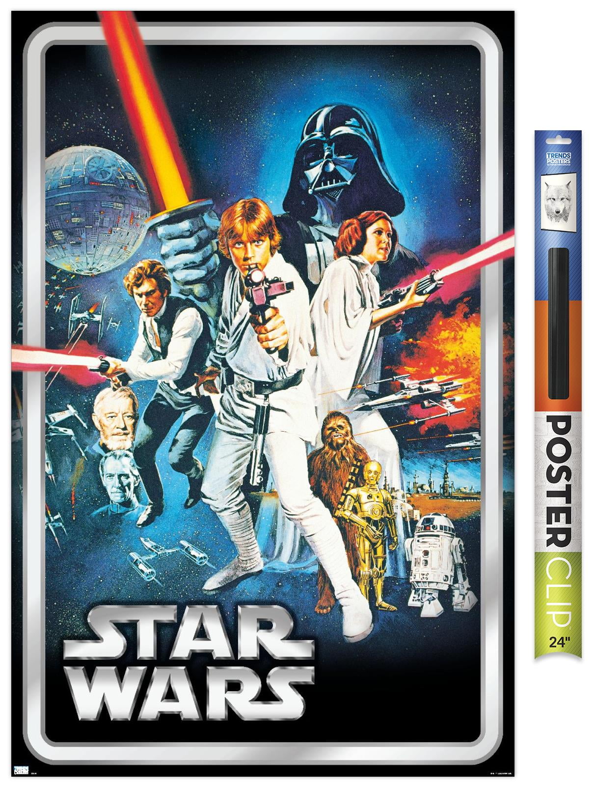 Star Wars: A New Hope - Classic Pose Wall Poster, 22.375 inch x 34 inch, EBPOD23676PCEC