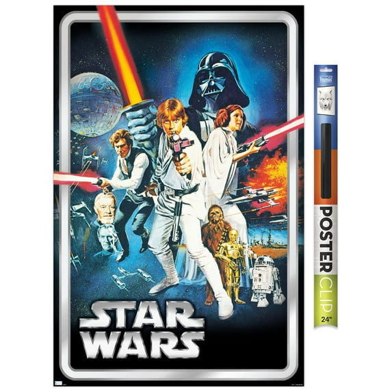 Star Wars: A New Hope - Classic Pose Wall Poster, 22.375" x 34"
