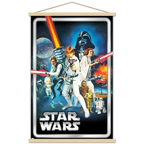 Star Wars: A New Hope - Classic Pose Wall Poster with Magnetic Frame, 22.375" x 34"