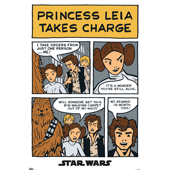 Star Wars: A New Hope - Comic Panel Wall Poster, 14.725" x 22.375"