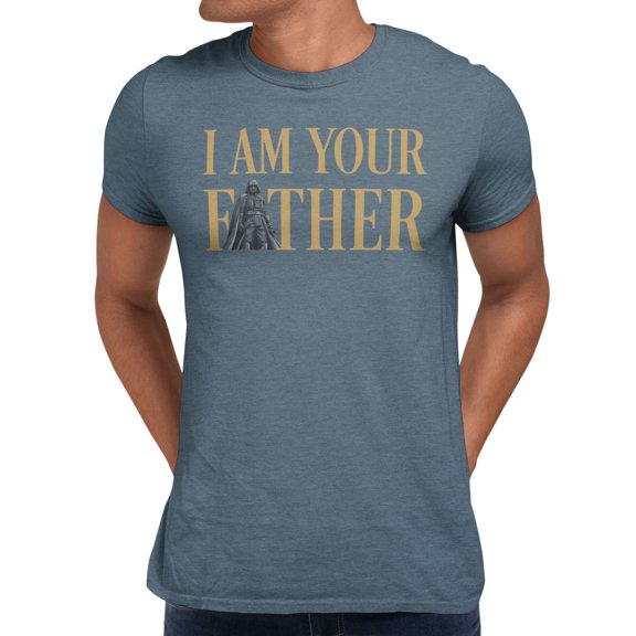 Star Wars A New Hope Darth Vader Father's Day Mens T-Shirt (Heather Indigo, S-XXXL)
