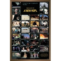 Star Wars: A New Hope - Frames Wall Poster, 14.725" x 22.375", Framed