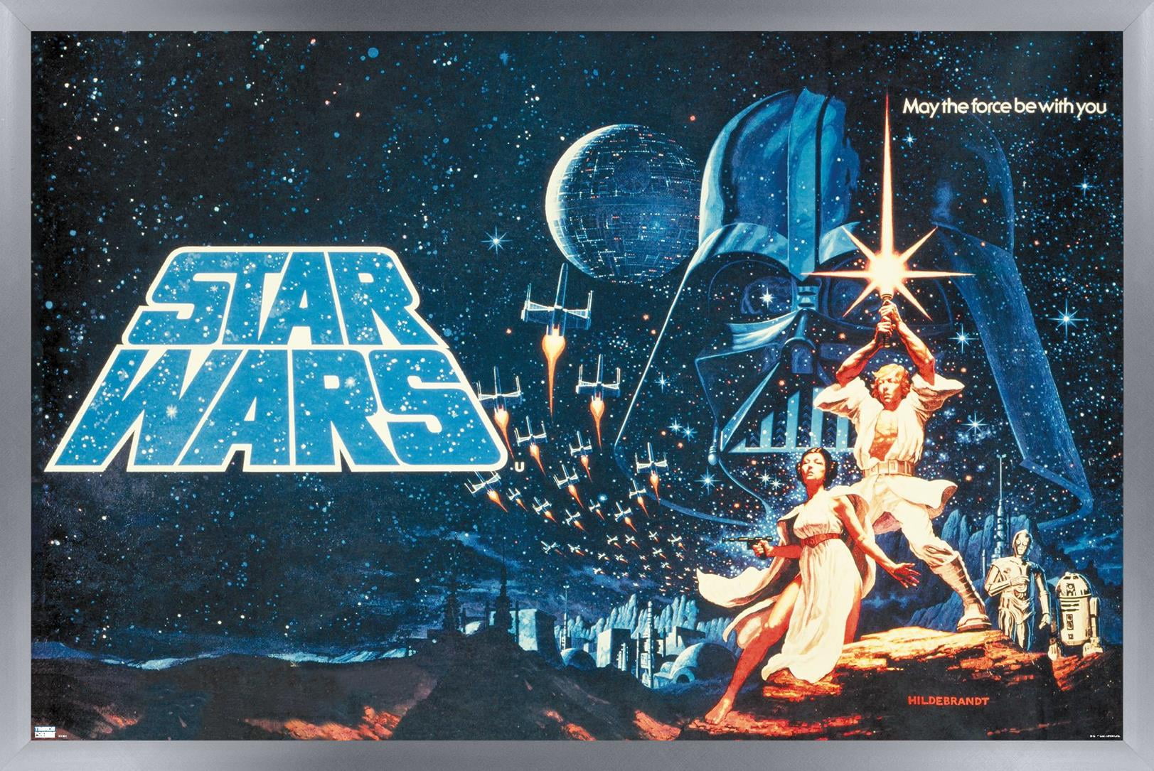 Poster Métal Displate aimanté Star Wars The Force Taille M 32x45cm