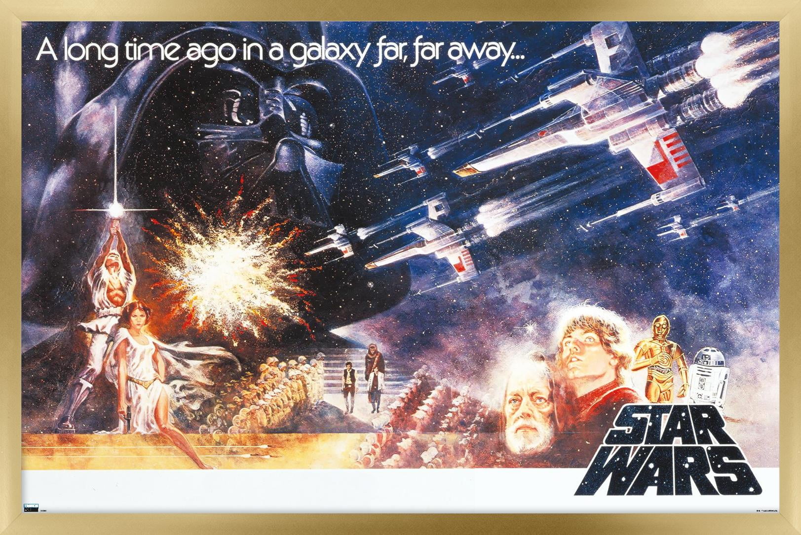 Star Wars: A New Hope - Horizontal One Sheet Wall Poster, 22.375
