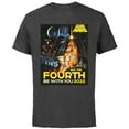 thumbnail image 1 of Star Wars A New Hope May The Fourth Be With You Vintage - Short Sleeve Cotton T-Shirt for Adults - Customized-Charcoal, 1 of 5