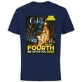 thumbnail image 1 of Star Wars A New Hope May The Fourth Be With You Vintage - Short Sleeve Cotton T-Shirt for Adults - Customized-Navy, 1 of 5