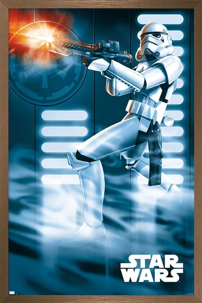 Star Wars: A New Hope - Stormtrooper Wall Poster, 14.725" x 22.375", Framed