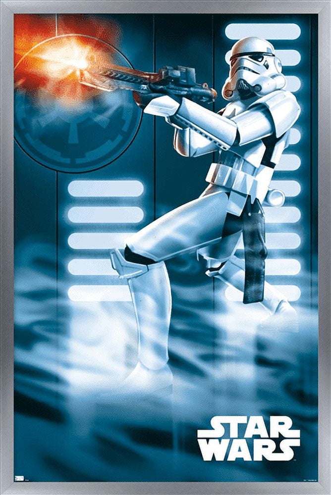 Star Wars: A New Hope - Stormtrooper Wall Poster, 22.375" x 34", Framed