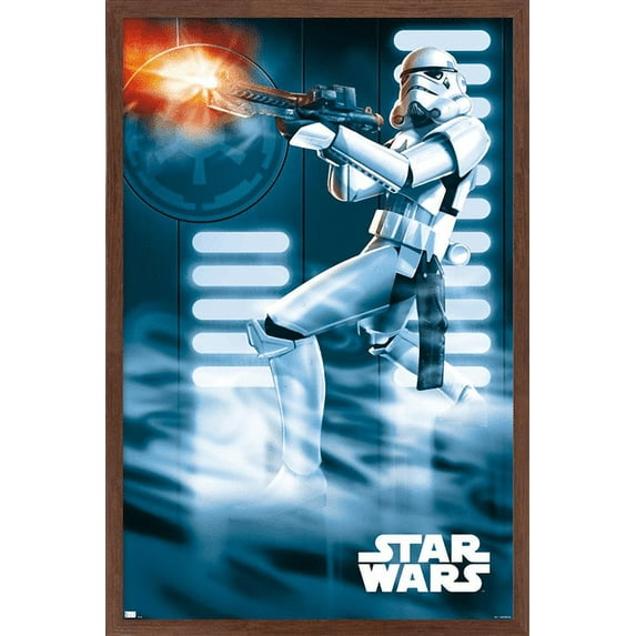 Star Wars: A New Hope - Stormtrooper Wall Poster, 22.375" x 34", Framed
