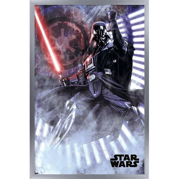 Star Wars: A New Hope - Vader Wall Poster, 22.375" x 34", Framed
